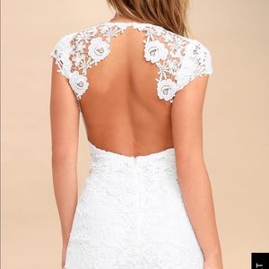 White lace dress